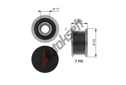 GATES Alterntorov volnobka DriveAlign GT OAP7110, OAP7110