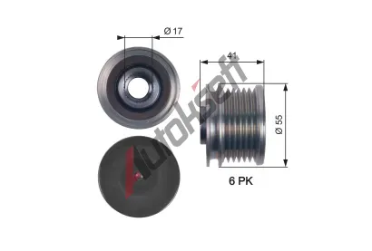 GATES Alterntorov volnobka DriveAlign GT OAP7115, OAP7115