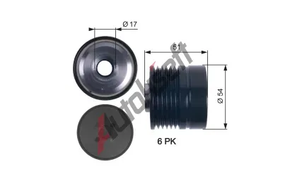 GATES Alterntorov volnobka DriveAlign GT OAP7118, OAP7118