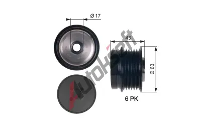 GATES Alterntorov volnobka DriveAlign GT OAP7141, OAP7141