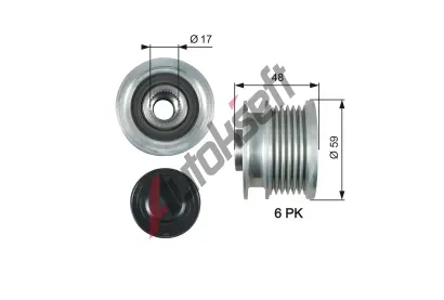 GATES Alterntorov volnobka DriveAlign GT OAP7178, OAP7178