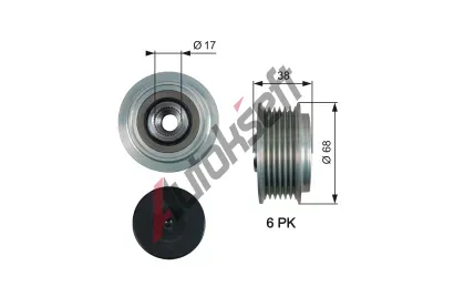 GATES Alterntorov volnobka DriveAlign GT OAP7185, OAP7185