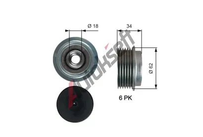 GATES Alterntorov volnobka DriveAlign GT OAP7203, OAP7203