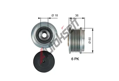 GATES Alterntorov volnobka DriveAlign GT OAP7215, OAP7215