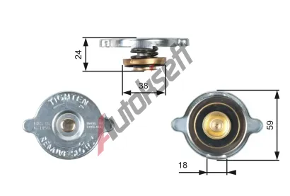 GATES Uzavrac vko - chladi GT RC113, RC113