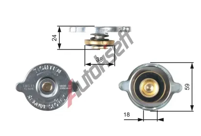 GATES Uzavrac vko - chladi GT RC115, RC115