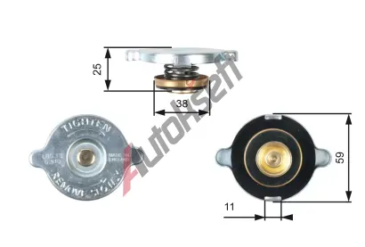 GATES Uzavrac vko - chladi GT RC122, RC122