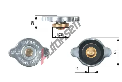 GATES Uzavrac vko - chladi GT RC124, RC124