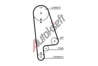 GATES ozuben emen RPM Racing Timing Belt GT T145RB, T145RB