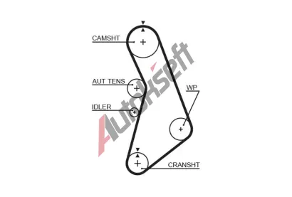 GATES ozuben emen RPM Racing Timing Belt GT T306RB, T306RB