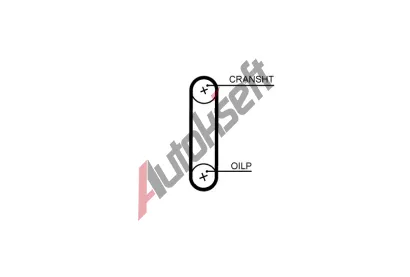 GATES ozuben emen PowerGrip GT T357HOB, T357HOB