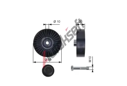 GATES Vratn/vodc kladka drkovho klnovho emenu DriveAlign GT T36001, T36001