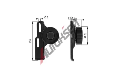 GATES Nap�nac� kladka dr�kov�ho kl�nov�ho �emenu DriveAlign� GT T36035, T36035