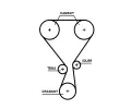 GATES ozuben emen PowerGrip GT T360HOB, T360HOB