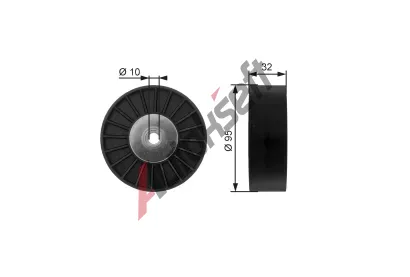 GATES Vratn / vodic kladka drkovho klnovho emenu DriveAlign GT T36135, T36135