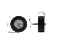 GATES Vratn/vodc kladka drkovho klnovho emenu DriveAlign ‐ GT T36199
