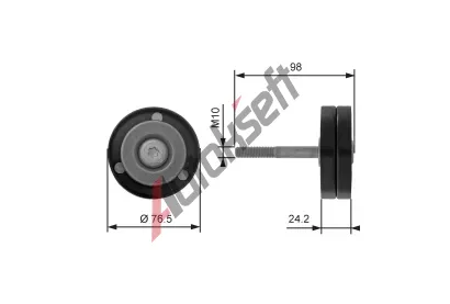 GATES Vratn / vodic kladka drkovho klnovho emenu DriveAlign GT T36232, T36232