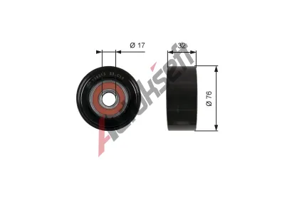 GATES Vratn / vodic kladka drkovho klnovho emenu DriveAlign GT T36253, T36253