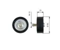 GATES Vratn/vodc kladka drkovho klnovho emenu DriveAlign ‐ GT T36322