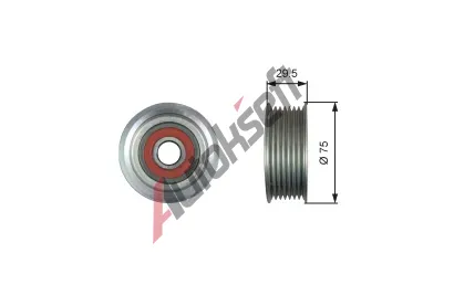 GATES Vratn / vodic kladka drkovho klnovho emenu DriveAlign GT T36447, T36447