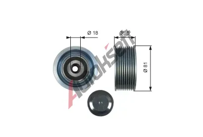 GATES Vratn / vodic kladka drkovho klnovho emenu DriveAlign GT T36508, T36508