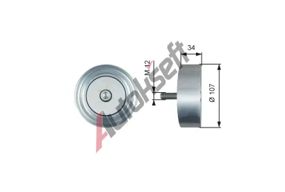 GATES Vratn / vodic kladka drkovho klnovho emenu DriveAlign GT T36515, T36515