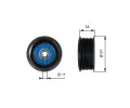 GATES Vratn / vodic kladka drkovho klnovho emenu DriveAlign ‐ GT T36517