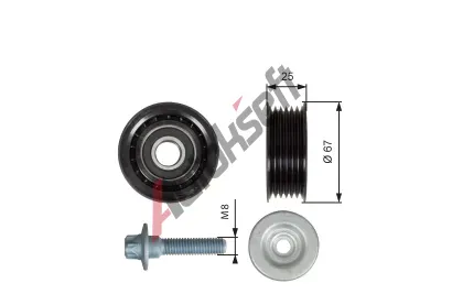 GATES Vratn / vodic kladka drkovho klnovho emenu DriveAlign GT T36619, T36619
