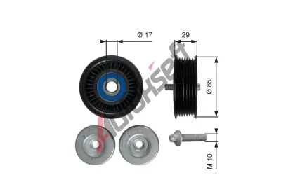 GATES Vratn / vodic kladka drkovho klnovho emenu DriveAlign GT T36765, T36765