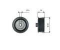 GATES Vratn / vodic kladka drkovho klnovho emenu DriveAlign ‐ GT T36776
