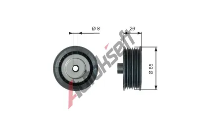 GATES Vratn / vodic kladka drkovho klnovho emenu DriveAlign GT T36776, T36776