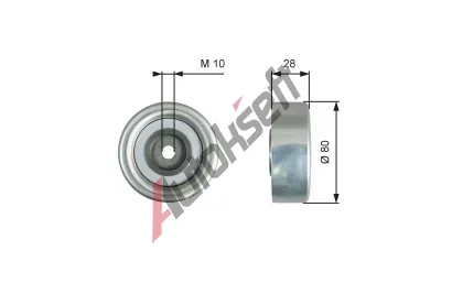 GATES Vratn / vodic kladka drkovho klnovho emenu DriveAlign GT T36778, T36778