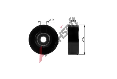 GATES Vratná / vodicí kladka drážkového klínového řemenu DriveAlign® GT T38033, T38033 GATES Vratná / vodicí kladka drážkového klínového řemenu DriveAlign® GT T38033, T38033