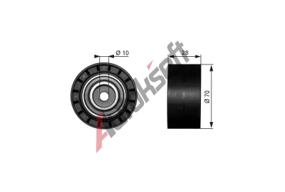 GATES Vratn / vodic kladka drkovho klnovho emenu DriveAlign GT T38073, T38073