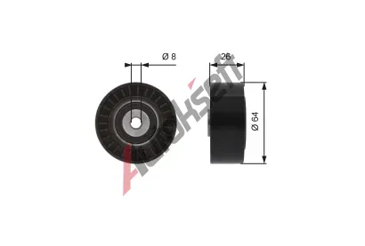 GATES Vratn/vodc kladka drkovho klnovho emenu DriveAlign GT T38094, T38094