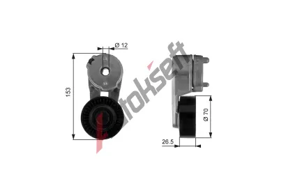 GATES Napnk drkovho klnovho emenu DriveAlign GT T38163, T38163