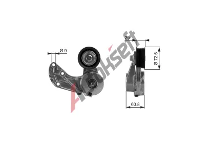 GATES Napnk drkovho klnovho emenu DriveAlign GT T38317, T38317