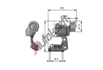 GATES Napnk drkovho klnovho emenu DriveAlign GT T38410, T38410