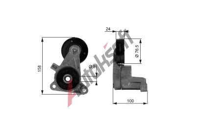 GATES Napnk drkovho klnovho emenu DriveAlign GT T38437, T38437