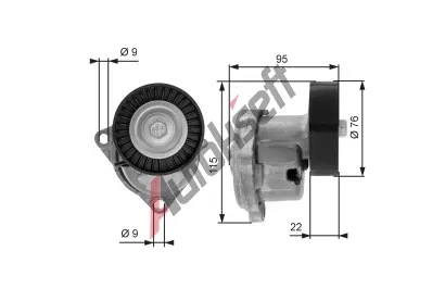 GATES Napnk drkovho klnovho emenu DriveAlign GT T38448, T38448