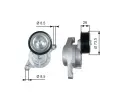 GATES Napnk drkovho klnovho emenu DriveAlign ‐ GT T39279