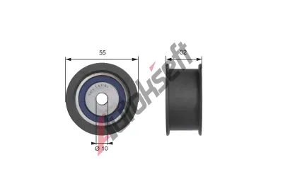 GATES Vratn/vodc kladka ozubenho emenu PowerGrip GT T41101, T41101