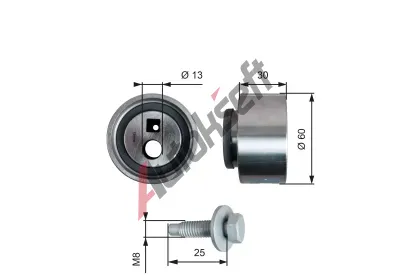 GATES Napnac kladka ozubenho emenu PowerGrip GT T41139, T41139