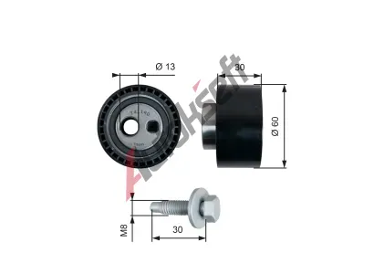 GATES Napnac kladka ozubenho emenu PowerGrip GT T41140, T41140