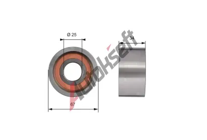 GATES Vratn / vodic kladka ozubenho emenu PowerGrip GT T41178, T41178