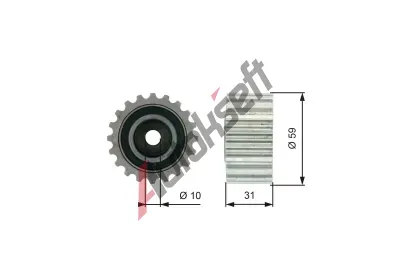 GATES Vratn/vodc kladka ozubenho emenu PowerGrip GT T41236, T41236