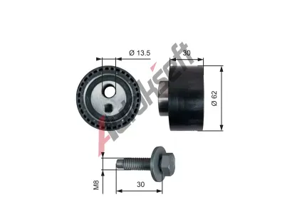 GATES Napnac kladka ozubenho emenu PowerGrip GT T41282, T41282