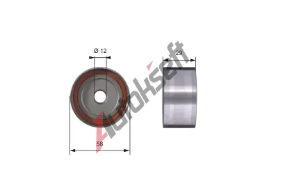 GATES Vratn / vodic kladka ozubenho emenu PowerGrip GT T42025, T42025