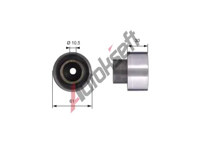 GATES Vratn / vodic kladka ozubenho emenu PowerGrip GT T42053, T42053