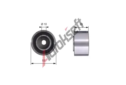 GATES Vratn/vodc kladka ozubenho emenu PowerGrip GT T42059, T42059